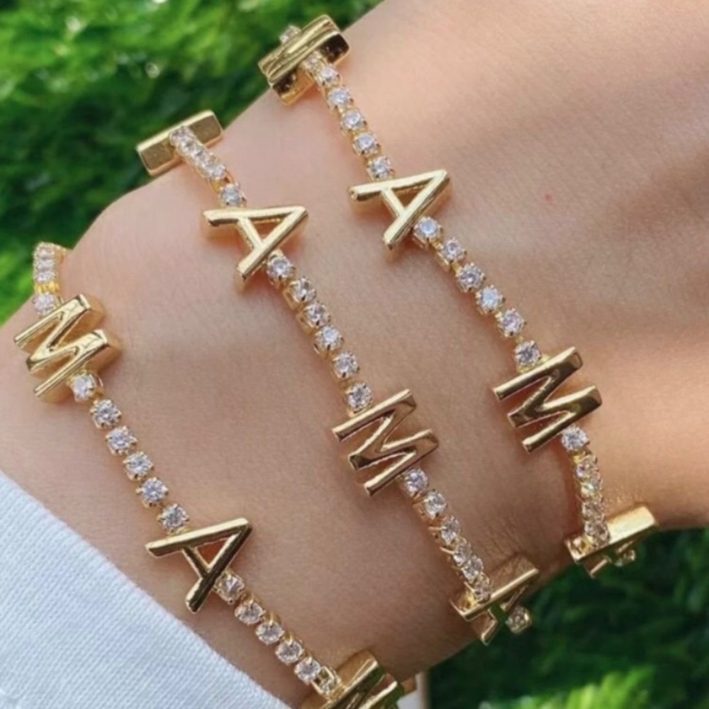 Mama Sparkly CZ Bracelet